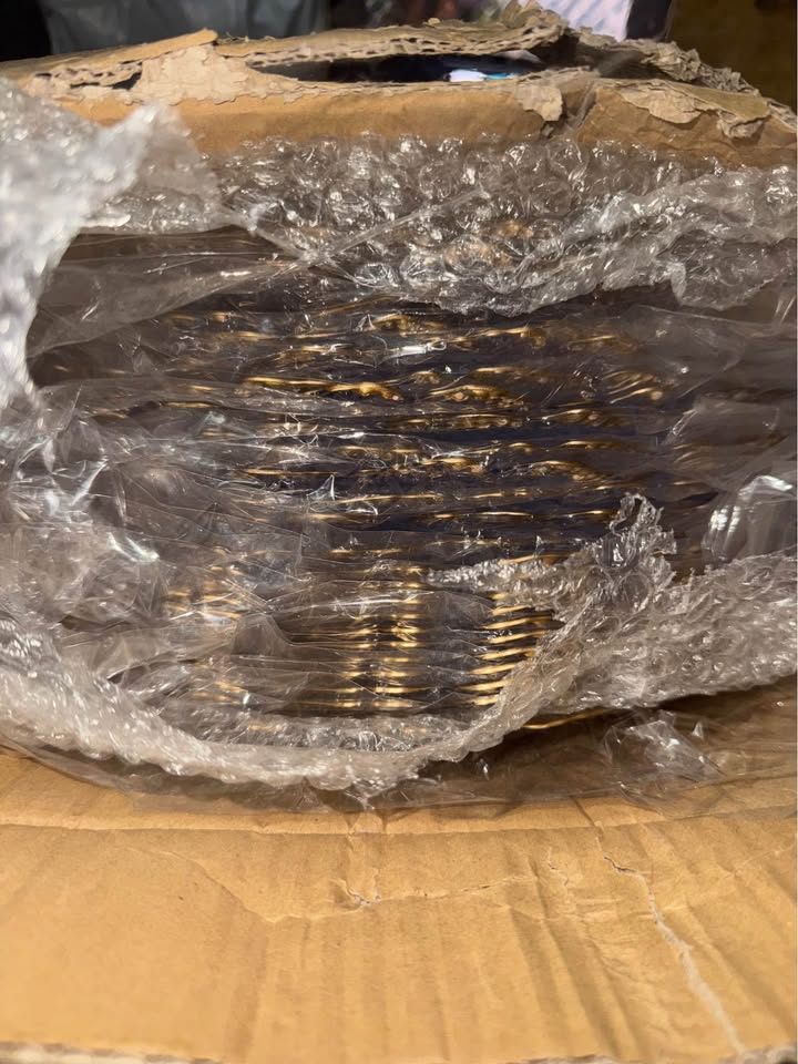 25 pcs gold charger acrylic plastic - photo 2