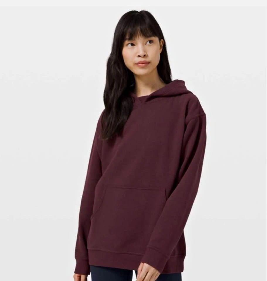 Women's Lululemon Burgundy Hoodie Sweatshirt Size 8