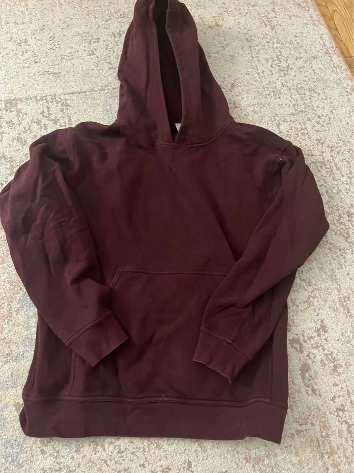 Women's Lululemon Burgundy Hoodie Sweatshirt Size 8 - photo 5