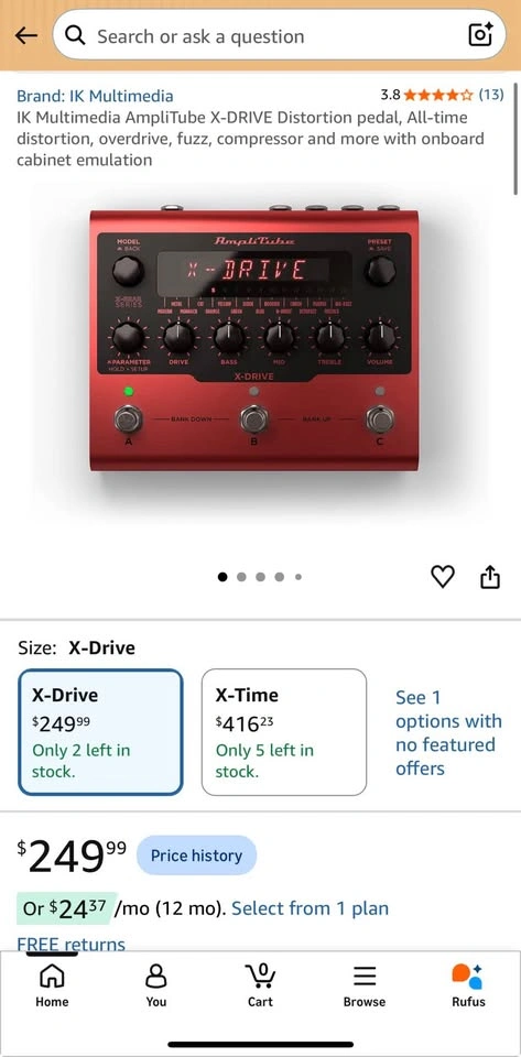 IK Multimedia AmpliTube X-DRIVE Distortion pedal - photo 2