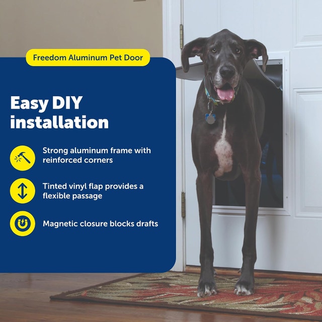 PetSafe Freedom Aluminum Dog Door - Extra Large (XL) - White - photo 4