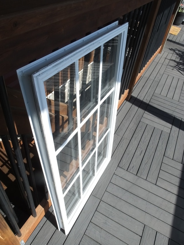 Exterior Door Glass Insert - 24" x 38" - 9 Lite White Frame - photo 2