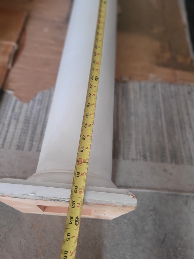 4 X Tuscan Wood Columns (8") with Caps & Bases - photo 2