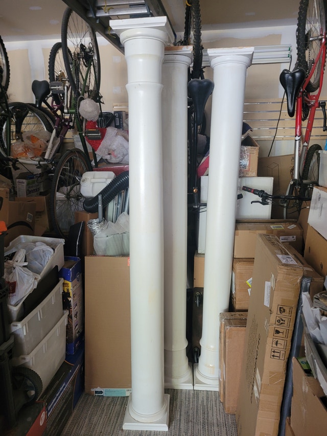 4 X Tuscan Wood Columns (8") with Caps & Bases - photo 5
