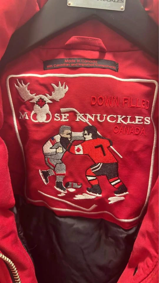 Authentic Moose Knuckles Original Stirling Parka (Red / Size XS)