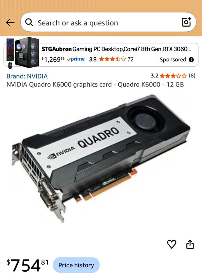 NVIDIA Quadro K6000 graphics card - 12 GB