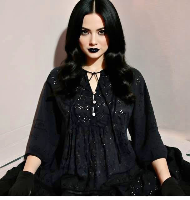 new Cotton Goth Lace Dress + lining dress size XS (2pc item)