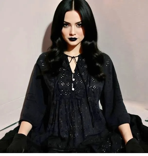 new Cotton Goth Lace Dress + lining dress size XS (2pc item) thumbnail