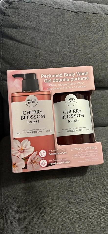 Happy Bath Cherry Blossom No 254 Perfumed Body Wash 2 Pack