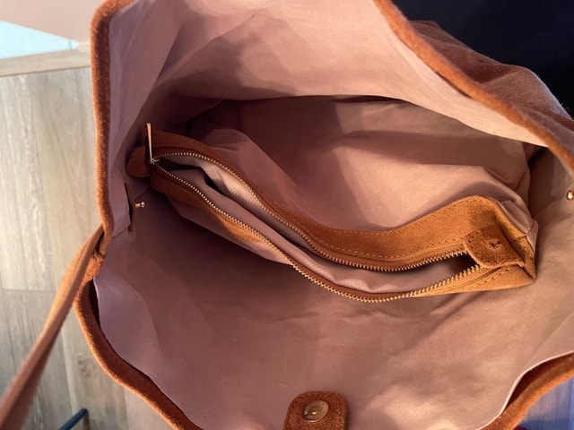 Suede tote bag - NEW - photo 3