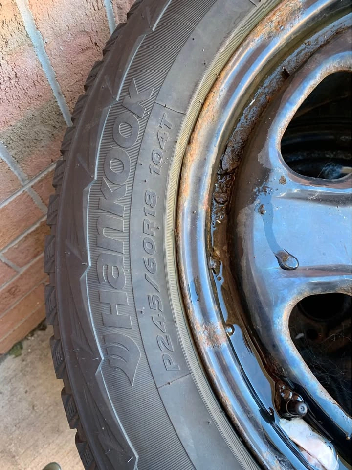 Hankook Winter tires P245/60R18 Steel Rims with TPS - photo 2