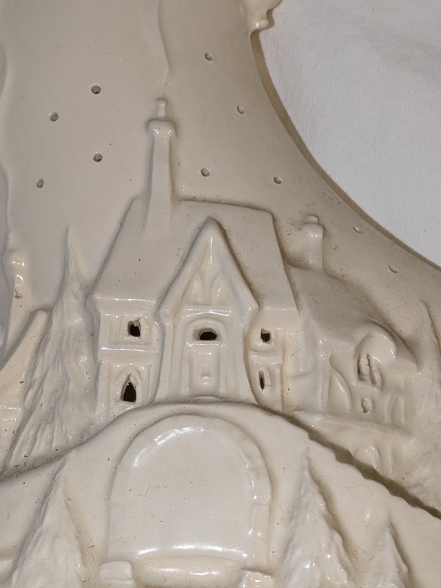 Ceramic Moon and House Night Light - photo 3