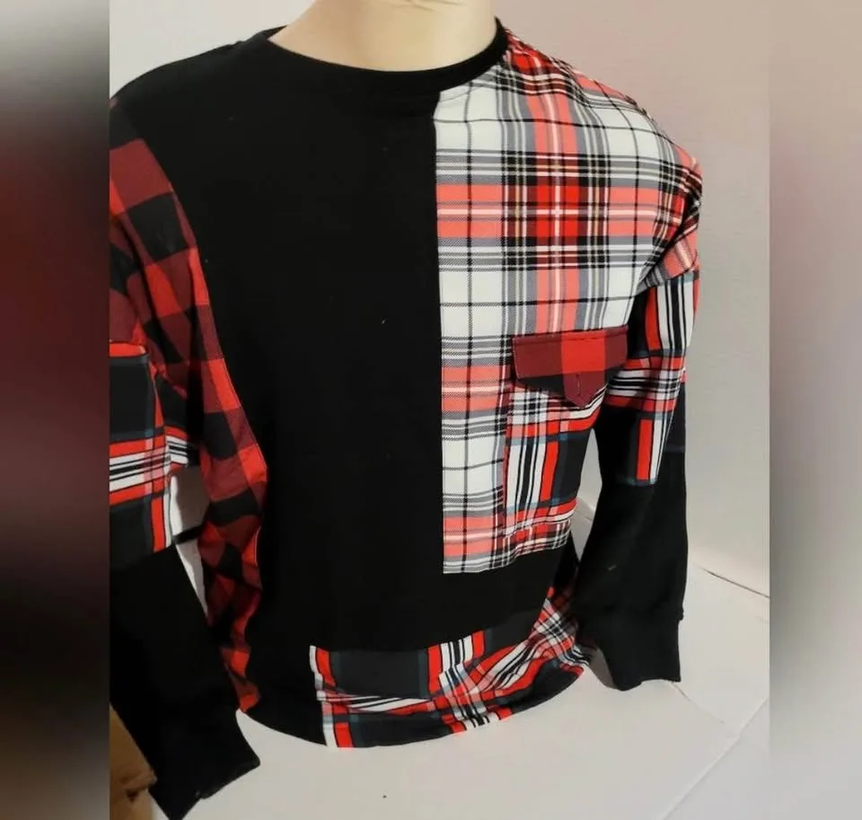 Brand New Inspired Plaid Eternity tartan long sleeve soft Shirt image indicator(2)