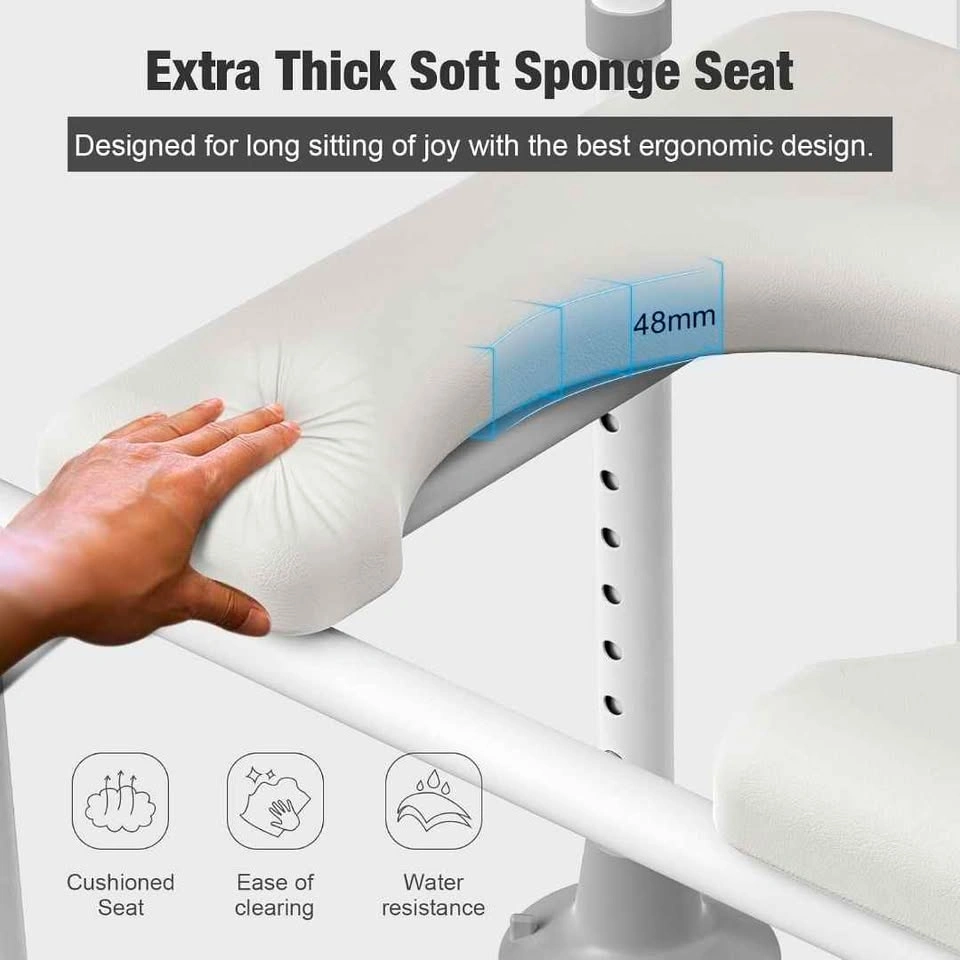 AOSUMWITHU Raised Toilet Seat with Handles - photo 3
