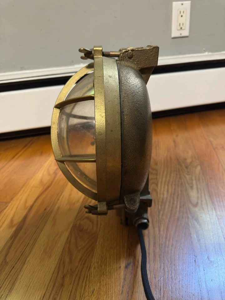 Heavy Brass Boat Light, Swedish, Marinarmatur - photo 3