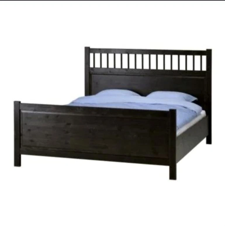 IKEA HEMNES Bed Frame – Dark Brown/Black-Brown