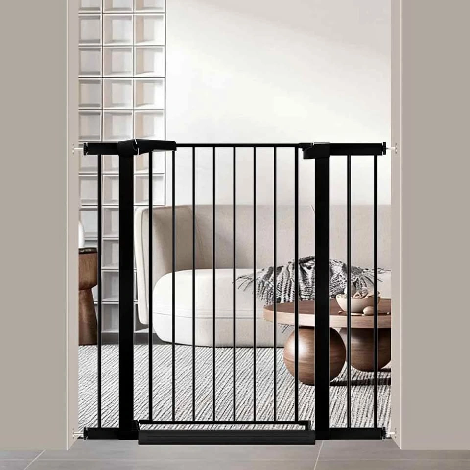Fairy Baby W281 38-inch Extra-Tall Black Metal Safety Gate