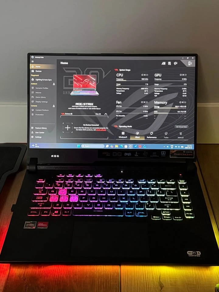 ASUS ROG Strix G15 Gaming Laptop with Cooling Pad & Mouse