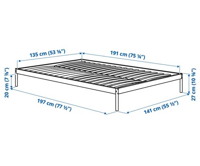 IKEA VEVELSTAD Double (Full) Bed frame - photo 4
