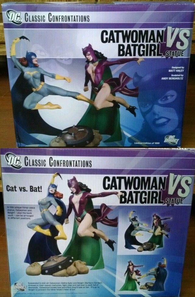 Catwoman vs Batgirl Statue DC Direct DC Classic Confrontations - photo 2