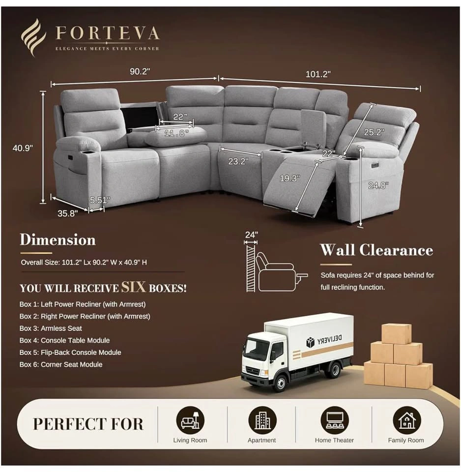 Couch / sectional recliner Serious inquiries please! - photo 3