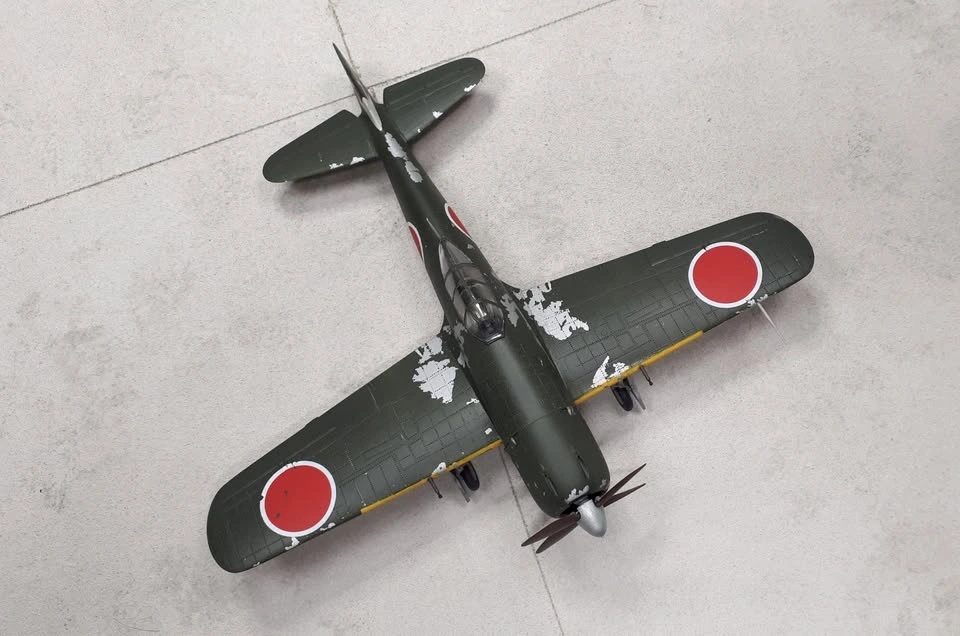 Completed 1/48th scale Ki-84 Hayate ("Frank") plastic model airc - photo 3