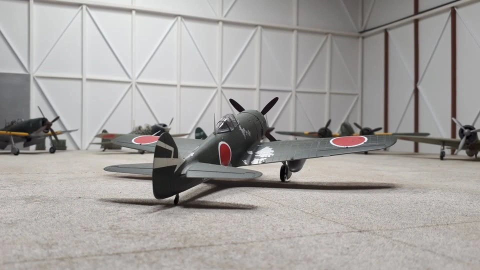 Completed 1/48th scale Ki-84 Hayate ("Frank") plastic model airc - photo 4