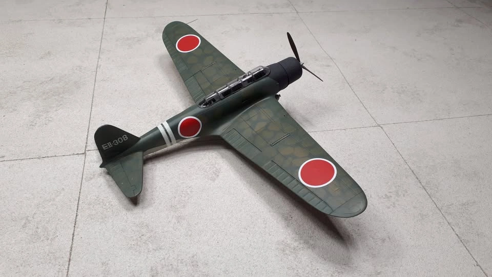 Completed 1/48th scale B5N2 Kate plastic model aircraft - photo 3