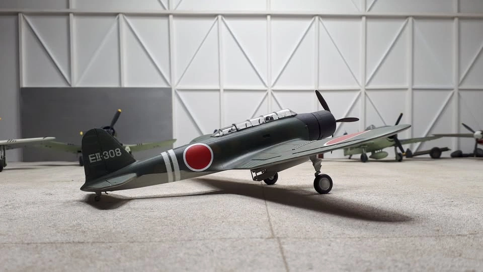 Completed 1/48th scale B5N2 Kate plastic model aircraft - photo 4