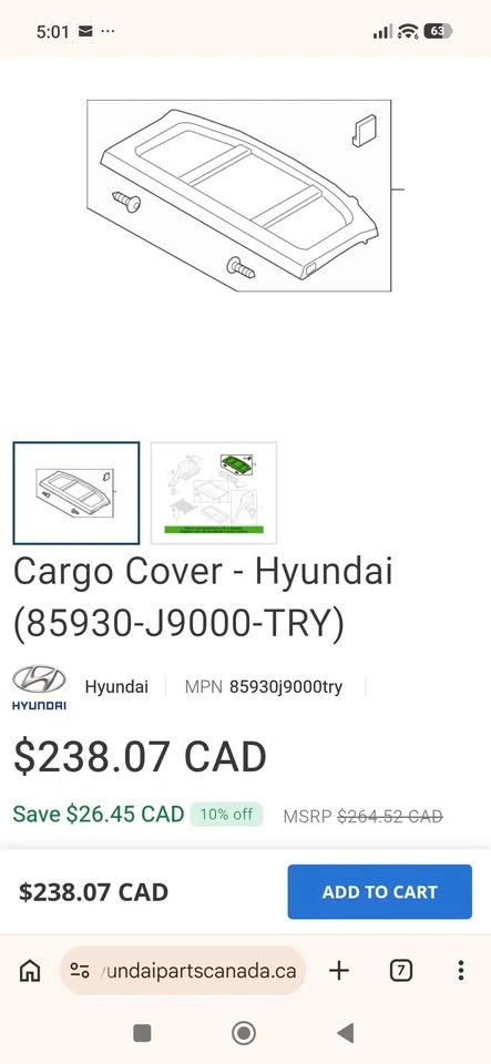 Hyundai Cargo Cover - photo 4