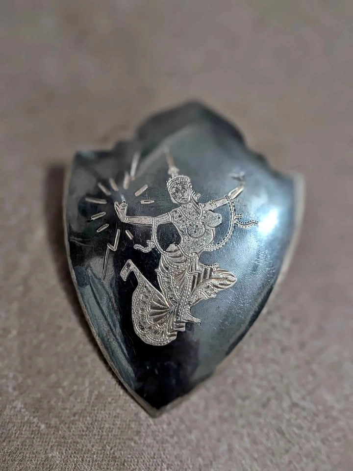 Vintage Siam Sterling Silver Brooch