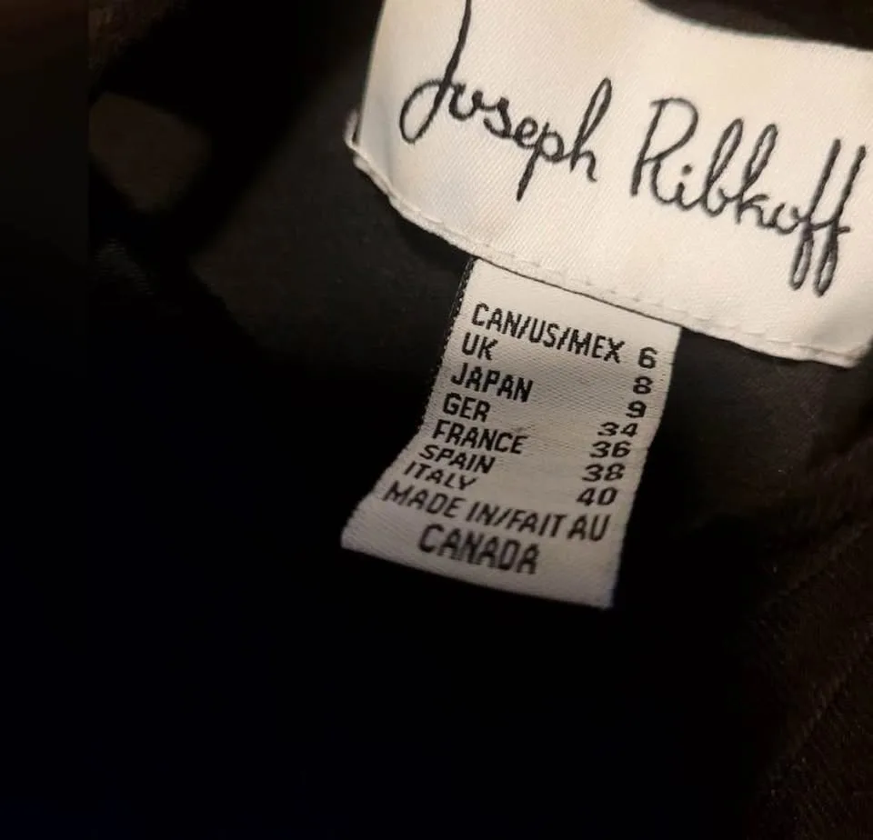 Joseph Ribkoff Belle Sleeve Tunic Black Top Woman Size 6 image indicator(5)