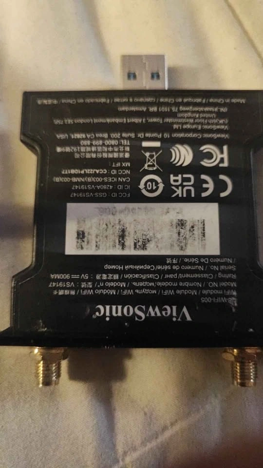 ViewSonic VB-WIFI-005 Dual Band Wireless Module - photo 2