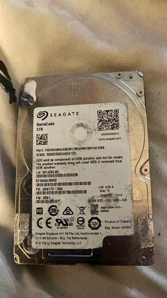 Seagate BarraCuda 5TB Internal Hard Drive ST5000LM000