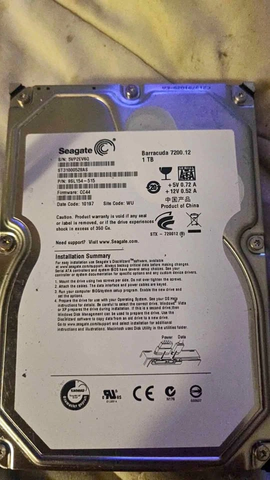 Seagate Barracuda 7200.12 1 TB Internal Hard Drive