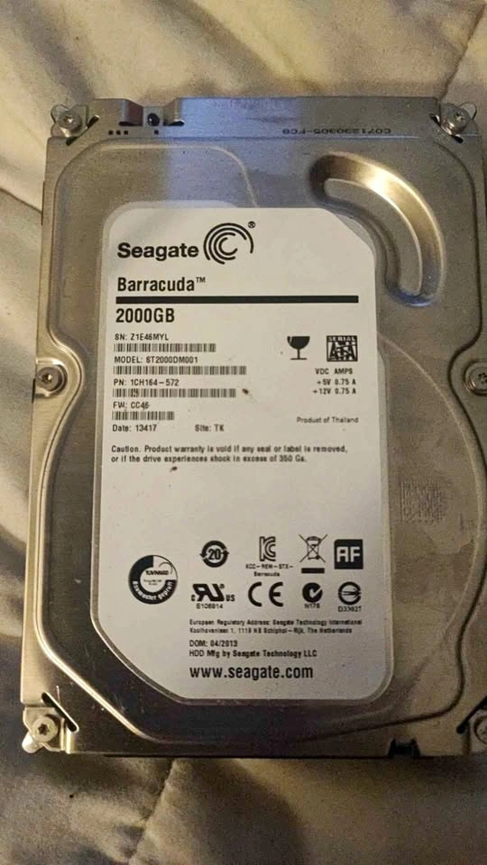 Seagate Barracuda 2000GB 3.5-inch Internal Hard Drive