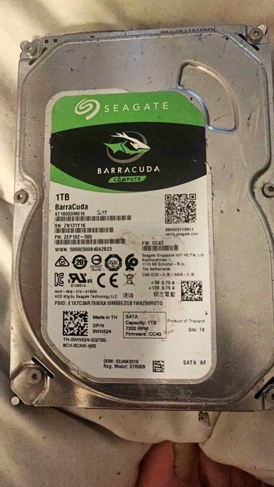 Seagate Barracuda 1TB Internal Hard Drive ST1000DM010