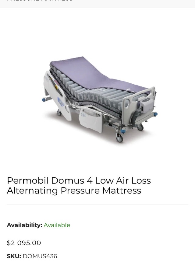 Permobil Domus 4 Alternating Pressure Mattress