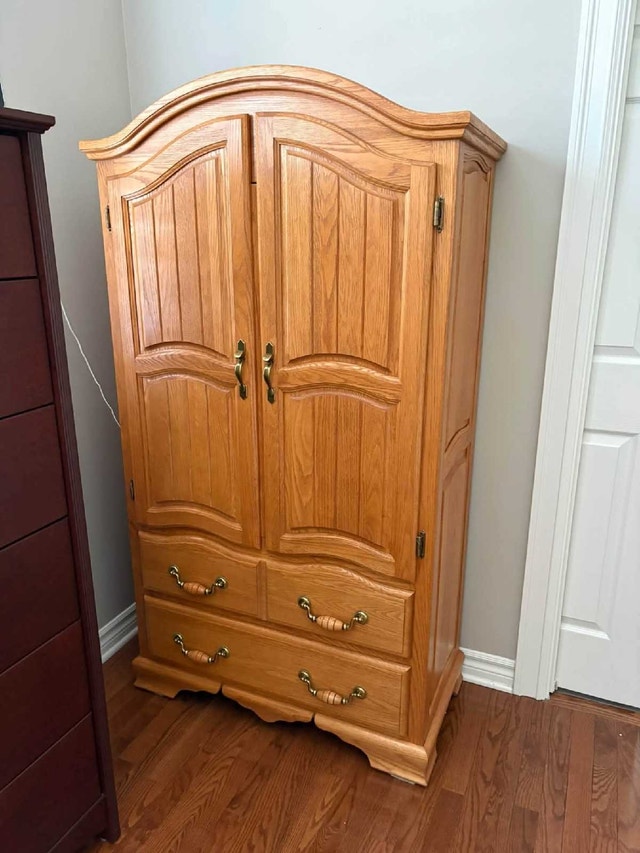 Solid Oak Armoire