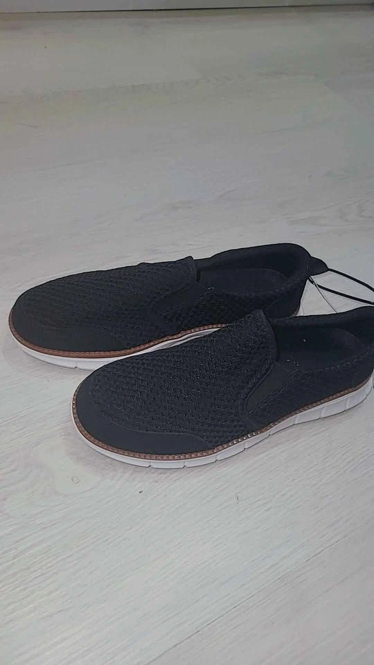 Popup Giant Black Mesh Slip-On Shoes Size 8.5 - photo 2