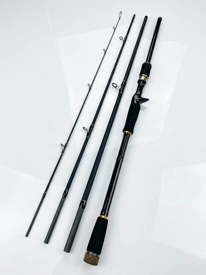 BRAND NEW 9ft 4-Piece Travel Baitcasting Fishing Rod - photo 2