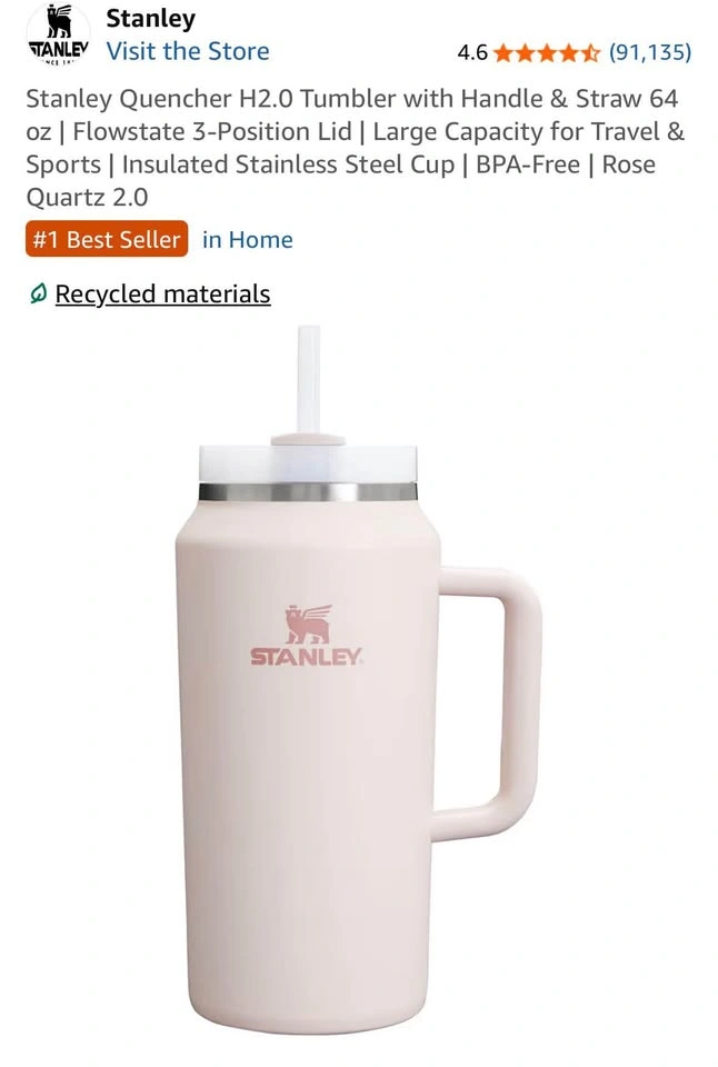 Stanley Quencher H2.0 Tumbler 64oz price firm - photo 2