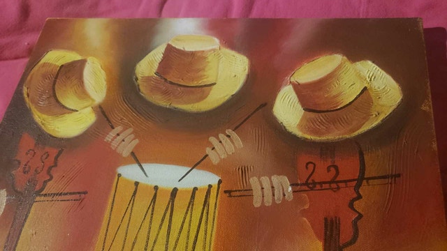 Peruvian Oil on Canvas