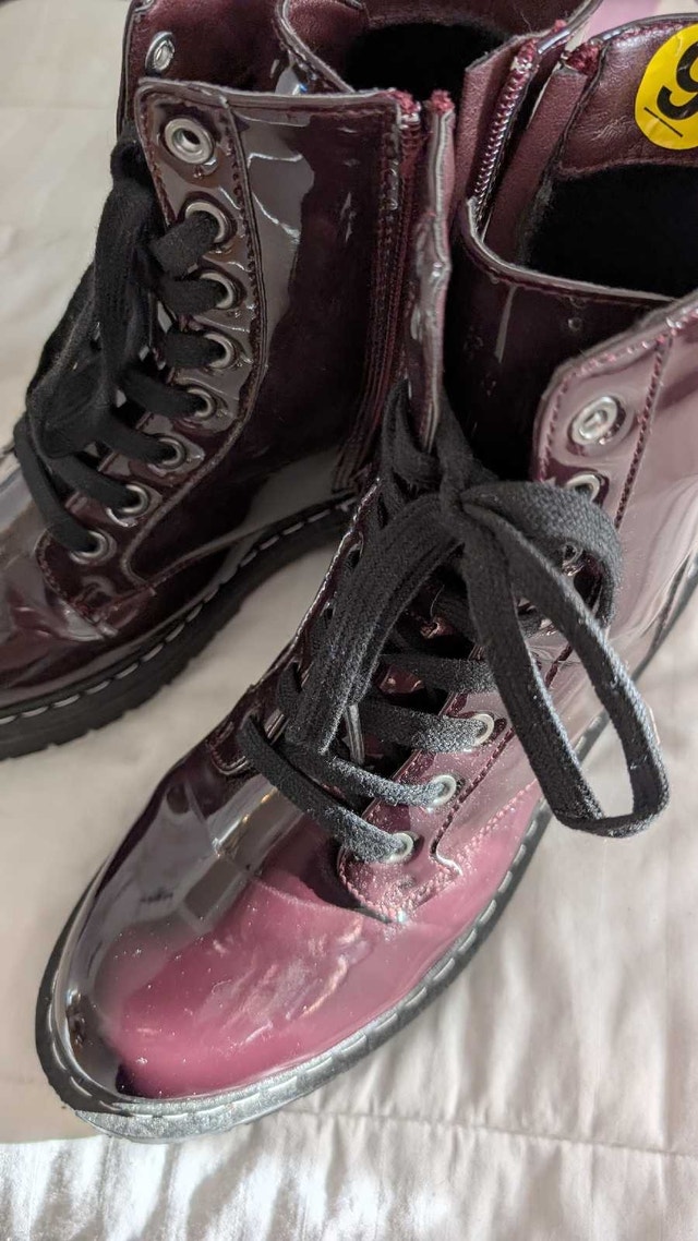 Patent Combat Boots - photo 4