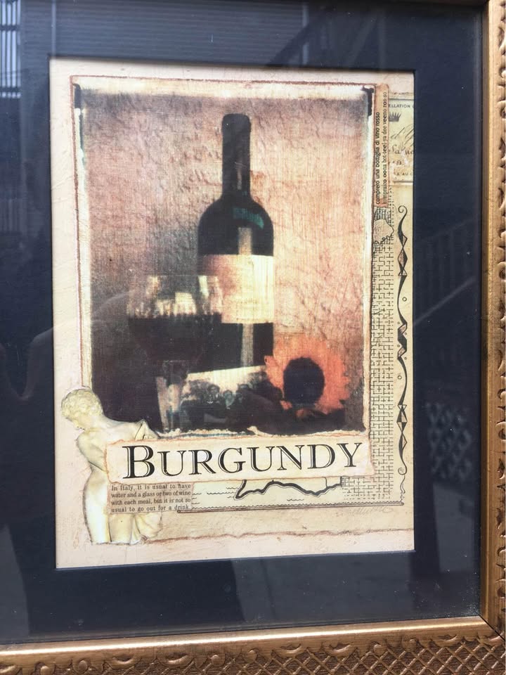 "Burgundy" Matted And Framed Print - 12 x 14 - photo 2