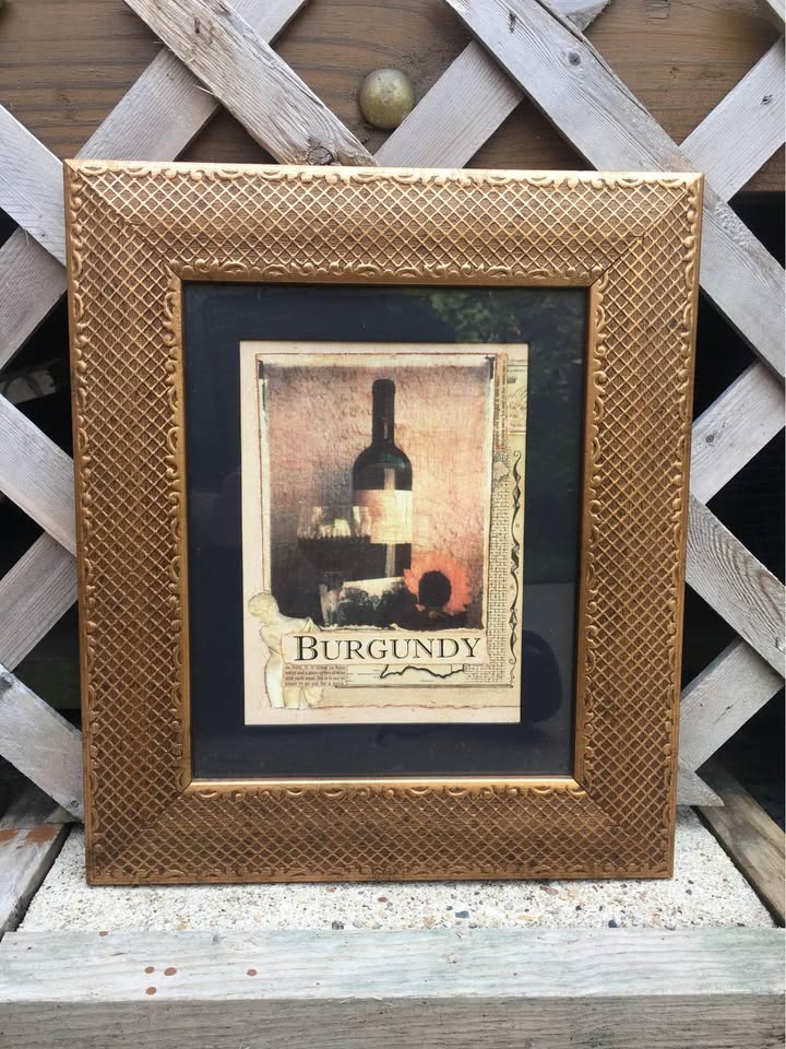 "Burgundy" Matted And Framed Print - 12 x 14 - photo 3