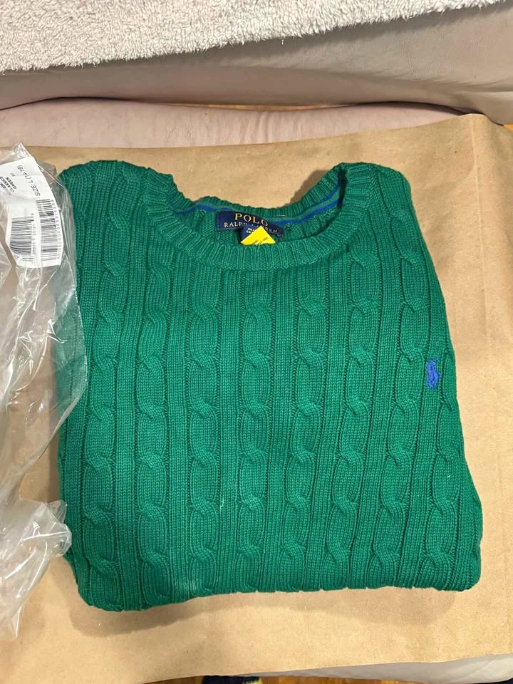 Polo Ralph Lauren Cable-Knit Sweaters (Green & Navy Blue)