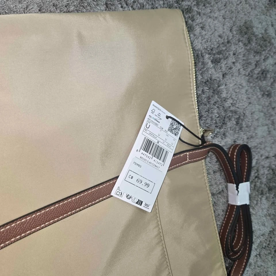 Mango Beige Tote Bag for Women | Brand New with Tags | Fits Lapt - photo 4
