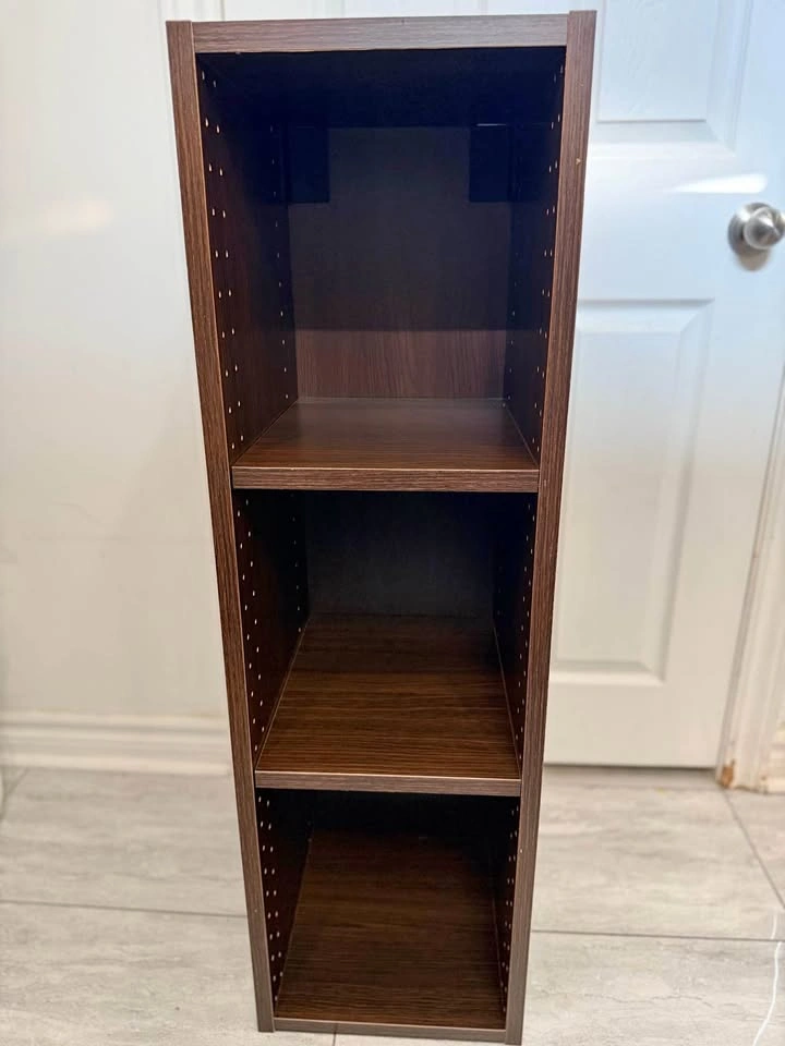IKEA Dark Brown 3-Tier Cube Storage Shelf