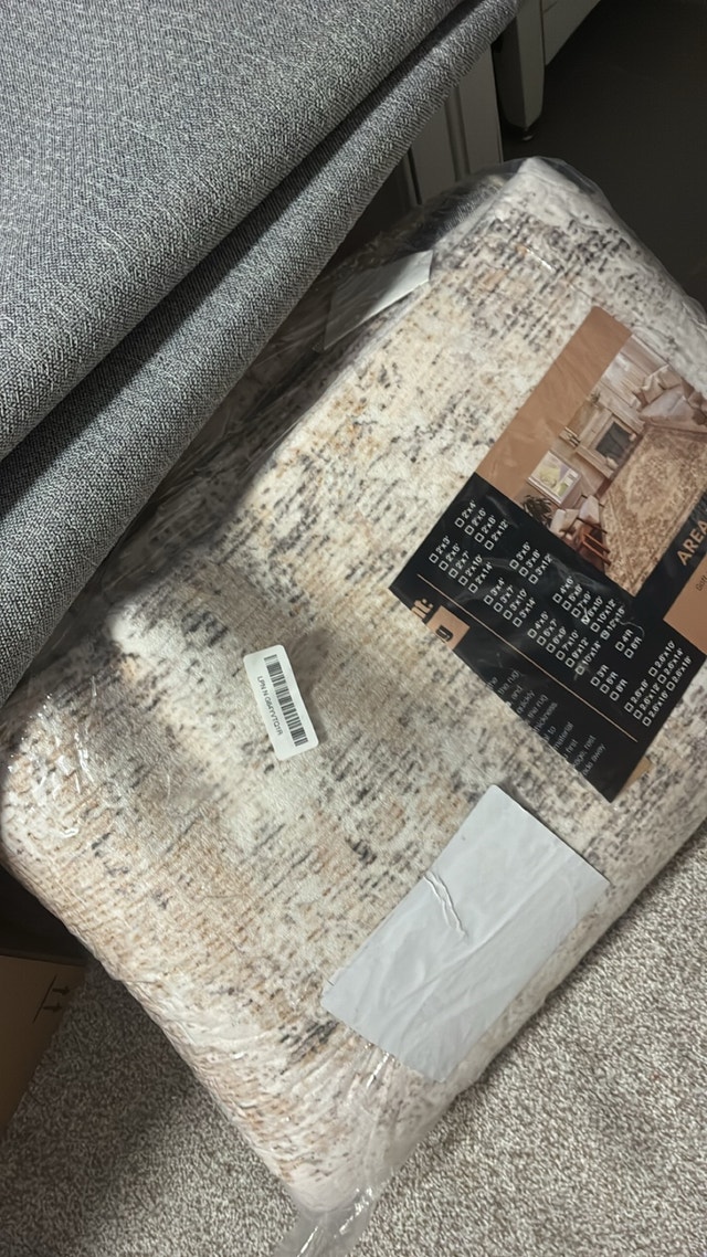 8x10 Area Rug – Beige, New in Packaging